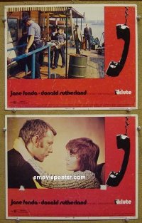 #4198 KLUTE 2 LCs '71 Jane Fonda, Sutherland 