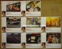 #1059 LE MANS 8 lobby cards '71 Steve McQueen, racing