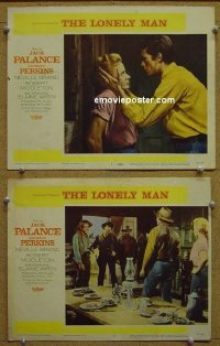 #5934 LONELY MAN 2 LCs '57 Palance, Perkins 