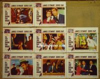 #1065 MAN WHO KNEW TOO MUCH 8 lobby cards R60s Stewart