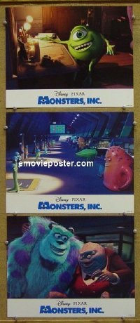 #5673 MONSTERS INC 3 11x14s '01 Disney, Pixar 