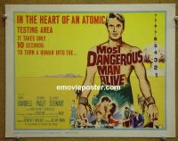 #9285 MOST DANGEROUS MAN ALIVE Title Lobby Card '61 Paget