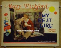 #2077 MY BEST GIRL lobby card '27 Mary Pickford