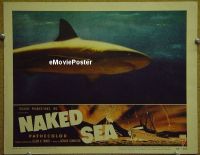 #450 NAKED SEA LC #8 '55 great shark image! 