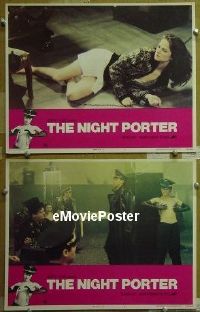 #212 NIGHT PORTER 2 LCs '74 Bogarde, Rampling 