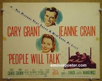 #9314 PEOPLE WILL TALK Title Lobby Card '51 Cary Grant
