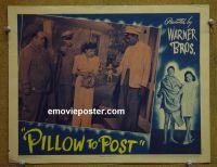 #2174 PILLOW TO POST lobby card '45 Lupino, Greenstreet