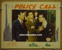 #2181 POLICE CALL lobby card '33 boxing, Stuart