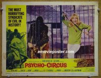 #2197 PSYCHO-CIRCUS lobby card #5 '67 Christopher Lee