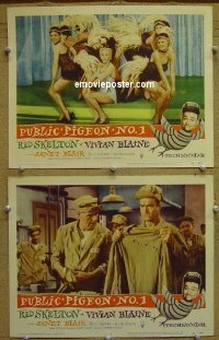 #8368 PUBLIC PIGEON No 1 2 LCs 56 Red Skelton 