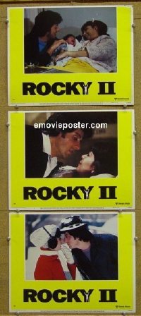 #5144 ROCKY 2 3 LCs '79 Sylvester Stallone 