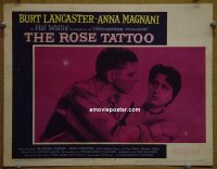 #2257 ROSE TATTOO lobby card #5 '55 Lancaster, Magnani