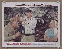 #2278 SEA CHASE lobby card #3 '55 John Wayne, Turner