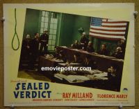 #2280 SEALED VERDICT lobby card #8 '48 Ray Milland