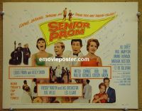 #9362 SENIOR PROM Title Lobby Card '58 Louis Prima