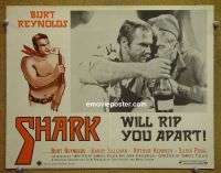 #2293 SHARK lobby card '69 Sam Fuller, Burt Reynolds