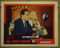 #2300 SHIELD FOR MURDER lobby card #7 '54 film noir