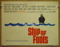 #9369 SHIP OF FOOLS Title Lobby Card '65 Leigh, Signoret