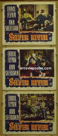 #8552 SILVER RIVER 3 LCs '48 Errol Flynn 