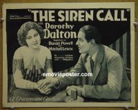 #9370 SIREN CALL Title Lobby Card '22 Dorothy Dalton