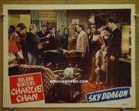 #2318 SKY DRAGON lobby card #8 '49 Charlie Chan
