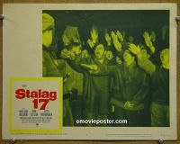 #2351 STALAG 17 lobby card #8 R59 Sieg Heil scene!