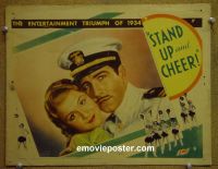 #2353 STAND UP & CHEER lobby card '34 Warner Baxter
