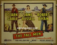 #9397 TALL MEN Title Lobby Card '55 Gable, Jane Russell