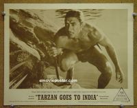 #2393 TARZAN GOES TO INDIA lobby card #4 '62 Mahoney