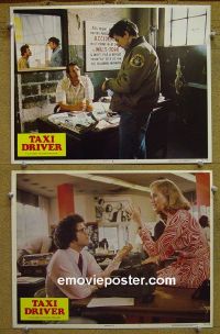 #1350 TAXI DRIVER 2 lobby cards '76 De Niro, Scorsese