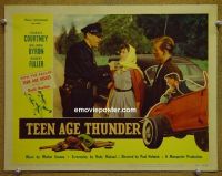 #2397 TEEN AGE THUNDER lobby card #3 '57 bad teens!