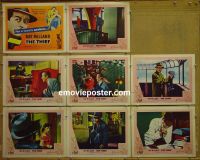 #1104 THIEF 8 lobby cards '52 Ray Milland silent!
