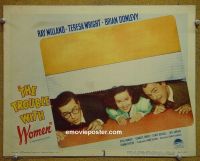 #2447 TROUBLE WITH WOMEN lobby card #1 '46 Milland
