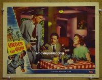 #2452 UNDER THE GUN lobby card #4 '51 Conte, Totter