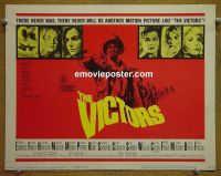 #9412 VICTORS Title Lobby Card '64 Vince Edwards, Finney