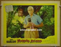 #2471 VOODOO ISLAND lobby card #7 '57 Boris Karloff