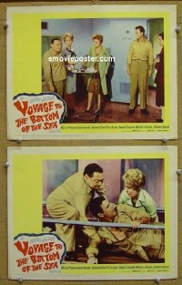 #1355 VOYAGE TO THE BOTTOM OF THE SEA 2 lobby cards '61