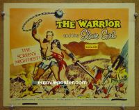 #9423 WARRIOR & THE SLAVE GIRL Title Lobby Card '59 epic!