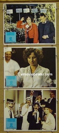#1228 WAY WE WERE 3 lobby cards '73 Streisand, Redford