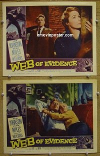 #8874 WEB OF EVIDENCE 2 LCs '59 Van Johnson 