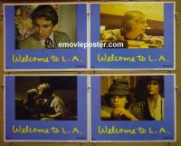 #1185 WELCOME TO L.A. 4 lobby cards '77 Alan Rudolph