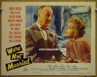 #2489 WE'RE NOT MARRIED lobby card #8 '52 Zsa Zsa