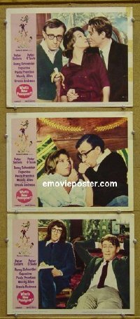#1229 WHAT'S NEW PUSSYCAT 3 lobby cards '65 Allen