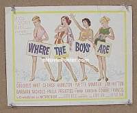 #9427 WHERE THE BOYS ARE Title Lobby Card 61 Connie Francis