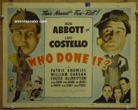 #4827 WHO DONE IT TC '42 Abbott & Costello 