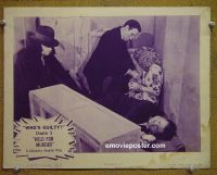 #2509 WHO'S GUILTY Chap 3 lobby card '45 serial