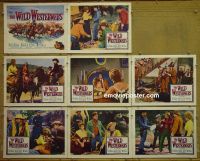 #1112 WILD WESTERNERS 8 lobby cards '62 Philbrook