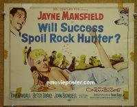 Y388 WILL SUCCESS SPOIL ROCK HUNTER title lobby card '57 Mansfield