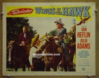 #2514 WINGS OF THE HAWK lobby card #4 '53 Van Heflin