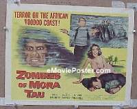K462 ZOMBIES OF MORA TAU title lobby card '57 voodoo!